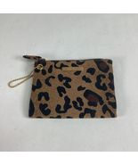 Vintage Nine West Zippered Leopard Print Coin Change Purse Wallet - $13.69 CAD