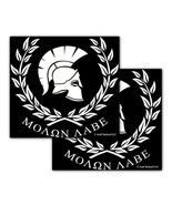 AcidTactical 8&quot; ????? ???? MOLON LABE Vinyl Car Truck Window Sticker 2PK... - $9.79