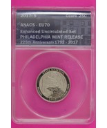 2017 S EU 70 Enhanced Ozark Riverways Parks Quarter ANACS Certified Grad... - $24.99
