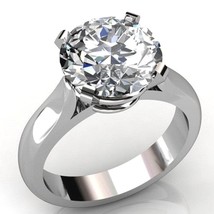 Sterling Silver 2.50CT Round Brilliant Cut Moissanite Solitaire Engagement Ring - £100.55 GBP