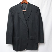 Vtg 80s Oxxford Clothes 44R Black Pure Cashmere 2 Button Suit Jacket Sport Coat - £117.15 GBP