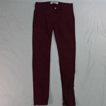 Hollister 3 / 26x31 Skinny Brushed Red Stretch Denim Jeans - £8.47 GBP