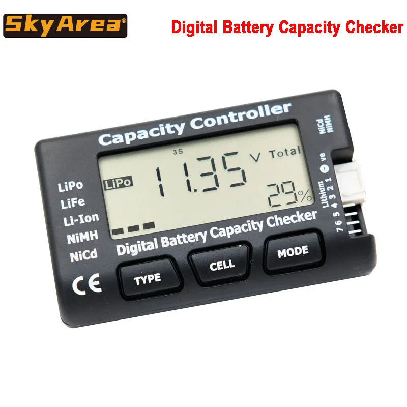 High Quality Cellmeter-7 Digital Battery Capacity Checker RC CellMeter 7 F - £11.38 GBP