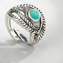 Turquoise Eye Ring Western Style Cowboys Indian Yellowstone - £7.10 GBP