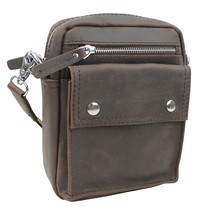 Vagarant Traveler Cowhide Leather Cross-Body Waist Bag LS31.DB - $89.00