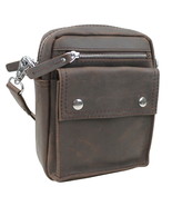 Vagarant Traveler Cowhide Leather Cross-Body Waist Bag LS31.DB - £69.84 GBP