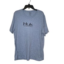 Huk Women T-Shirt  Performance Fishing Short Sleeve Crewneck Tee Gray Size XL - £15.52 GBP
