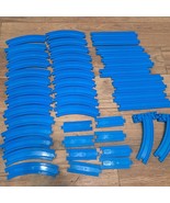 Thomas &amp; Friends Train blue track set ramp curve straight Trackmaster Mo... - $78.78 CAD