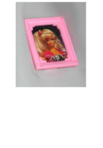  picture frame with photo of Barbie doll  stands alone vintage dollhouse... - $9.99