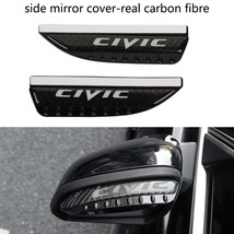 Brand New 2PCS Universal Civic Carbon Fiber Rear View Side Mirror Visor Shade Ra - £11.98 GBP