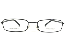 Giorgio Armani Eyeglasses Frames GA 492 006 Black Rectangular Full Rim 53-18-140 - £74.57 GBP