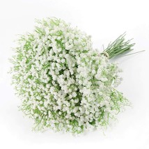 Artificial Baby Breath Flowers White Gypsophila Bouquets 15 Pcs Real Touch Flowe - £31.96 GBP