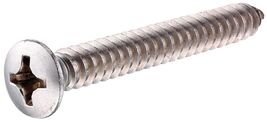18-8 Stainless Steel Oval Head Phillips Sheet Metal Screw #10 x 1 - $32.56 CAD
