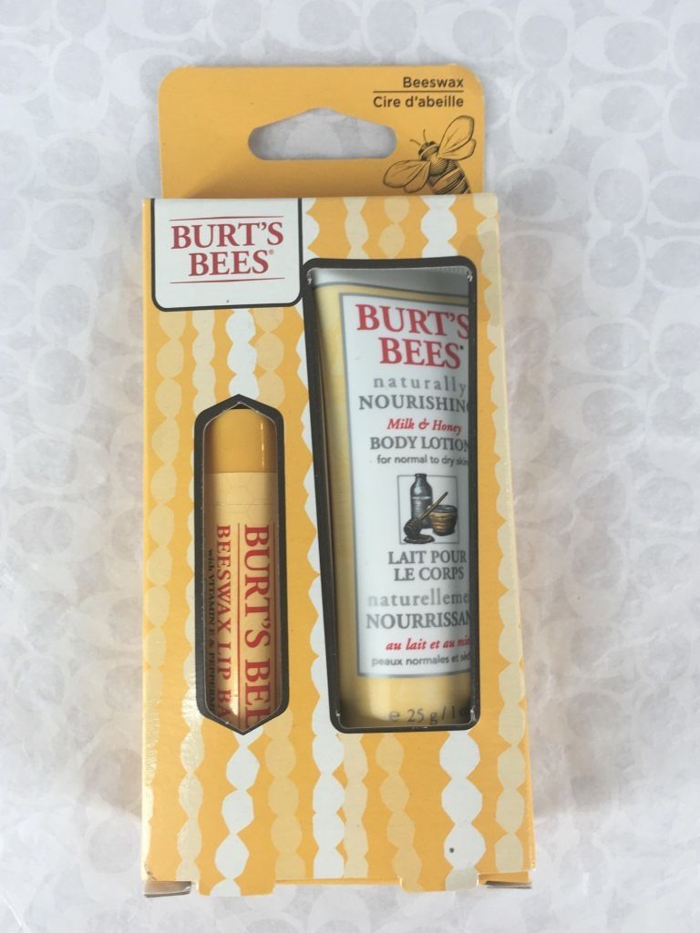 Burt's Bees Honeybee Favorites 2 Pc Set Beeswax Lip Balm & Milk & Honey Lotion - $5.59