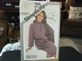 Simplicity 5276 Misses Pullover Dress &amp; Shawl Pattern - Size 10/12/14 - $7.77
