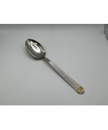 Christian Dior Stainless Steel GAUDRON Gold Accent Tablespoon Serving Spoon - $1,128.55 MXN