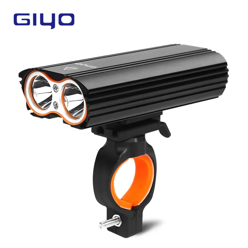 GIYO Bicycle Bike Light Front 2400Lm Headlight 2 Battery T6 Leds Bicycle Light - £21.36 GBP