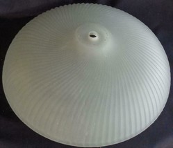 Beautiful Satin Glass Swirl Optic Ceiling Light Cover – Thick Quality Glass – VG - £55.38 GBP