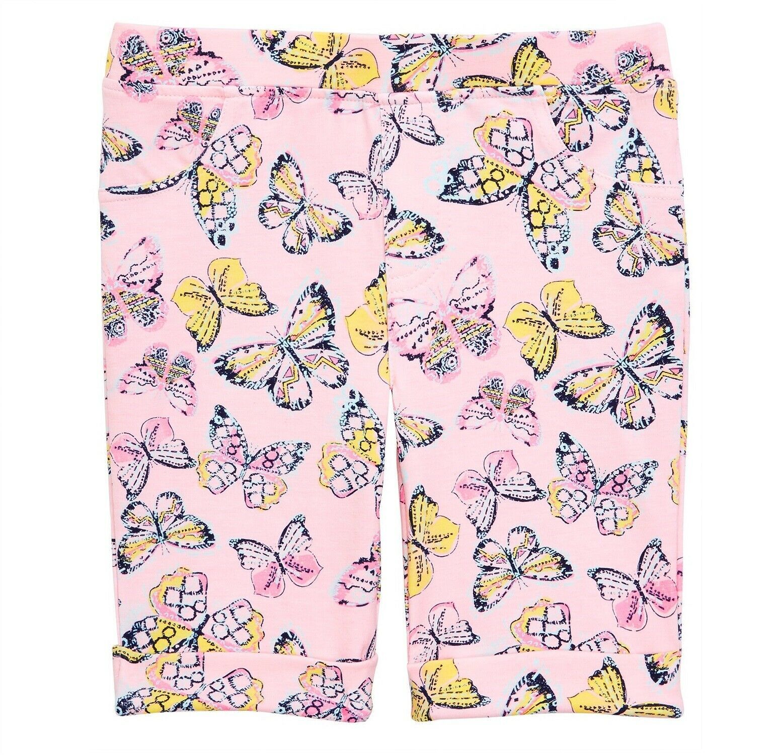 Epic Threads Little Girls 6 Crystal Rose Pink Butterfly Print Bermuda Shorts NWT - £6.61 GBP