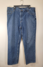 Carhartt Relaxed Fit Straight Leg Work Jeans Mens 42 Blue Denim Cotton M... - $20.85