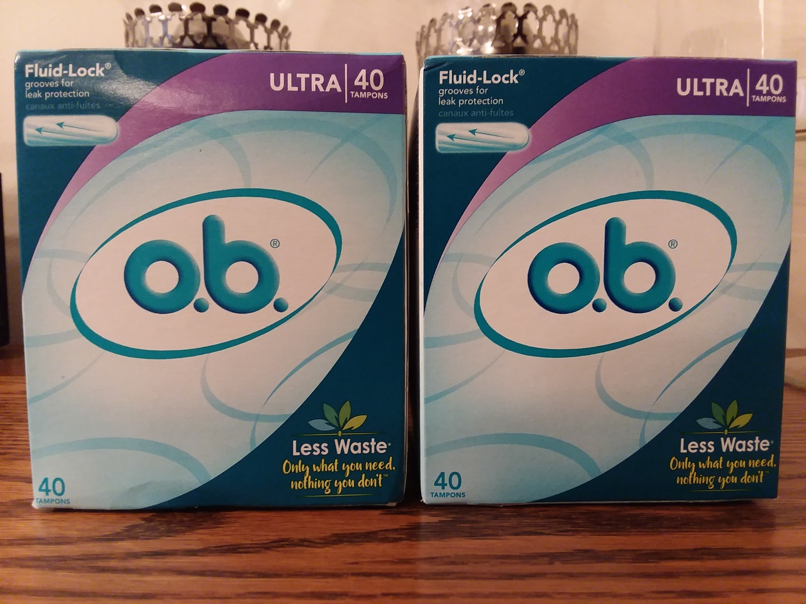 o.b. OB Ultra Absorbency Original Tampons 40ct Box x 2 ~ 80ct Total - $39.00