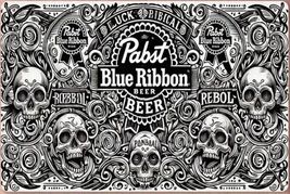 Pabst Blue Ribbon Beer Retro Vintage Sign 8x12 inches  Mancave Garage ff - $452.20 MXN