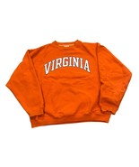 Vintage Y2K University of Virginia UVA Crewneck Sweatshirt Orange Men&#39;s ... - $29.99