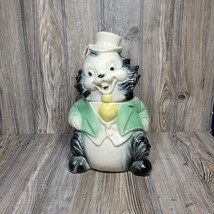 Vintage Squirrel Top Hat Cookie Jar Brush W15 - $150.00