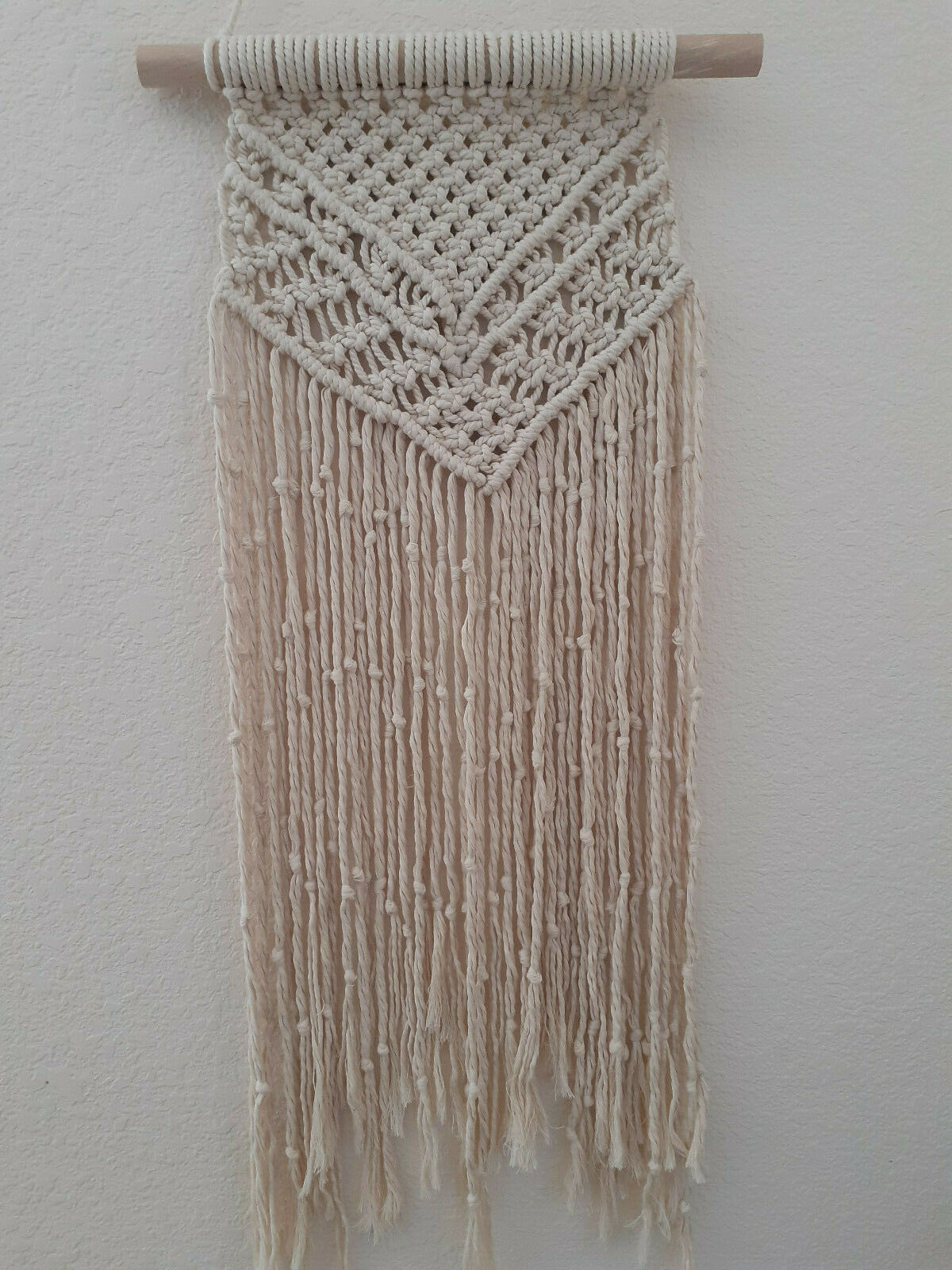 Macrame Wall Hanging, Small Bohemian Wall Art - $29.69