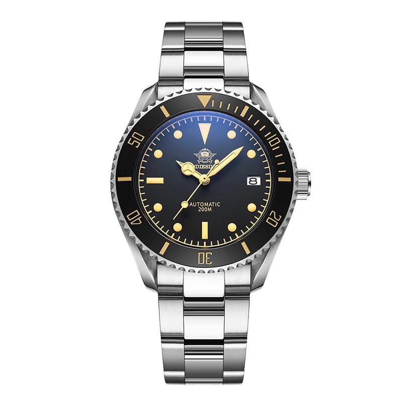 Unisex Watch Addies Dive 2101 Men&#39;s Automatic Watch NH35 Stainless Steel Wrist W - $362.02