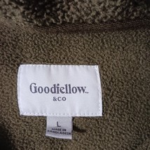 Goodfellow & Co. Men's 1/4 Snap Button Green Pullover Sweatshirt Jacket Size L image 3