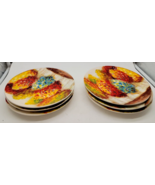 Pier 1 Imports Ironstone Decorative Plates Beautiful Fall Autumn Scene  ... - €30,39 EUR