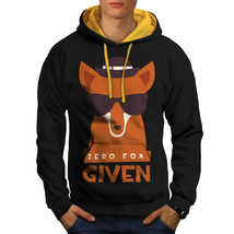 Zero Fox Given Urban Sweatshirt Hoody Wildlife Men Contrast Hoodie - £19.23 GBP