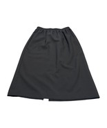 Blair A-Line Skirt Women&#39;s 12 Black 100% Polyester Elastic Waist Pleated... - £23.88 GBP