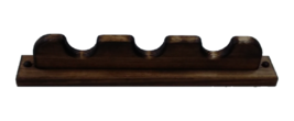 Rustic Wooden Gun Rack 3 Barrel Rests Rifle Shotgun Closet Wall Mount - $11.99