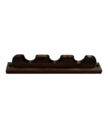 Rustic Wooden Gun Rack 3 Barrel Rests Rifle Shotgun Closet Wall Mount - $223.30 MXN