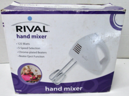 RIVAL Hand Mixer 125 watts 5 Speeds Chrome Beaters Eject Function  HM-708 - €16,49 EUR