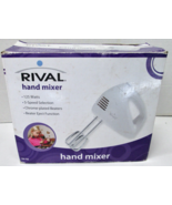 RIVAL Hand Mixer 125 watts 5 Speeds Chrome Beaters Eject Function  HM-708 - $361.56 MXN