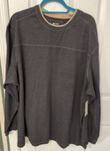 Haggar Clothing Premium  Long Sleeve in Charcoal Grey Heather Men&#39;s Size... - £18.22 GBP