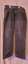 Men Arizona Jean Co. Black Jeans Size 30x30 Slim Straight Cut Zipper Cas... - $29.99