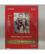 Canon Photo Paper Plus Glossy II 8.5&quot; x 11&quot; PP-201 - 20 Sheets - NEW - $16.29 CAD