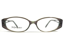 Yves Saint Laurent YSL 6065 RQ5 Eyeglasses Frames Green Purple Round 51-15-130 - £82.04 GBP
