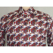 Men Shirt J.Valintin Turkey Egyption Cotton Axxess Style A113-10 Christmas Red image 8