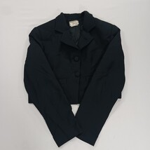 Ann Tjian for Kenar Women’s Black 2-Button Cropped Blazer Jacket Size 8 image 9