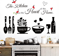 Kitchen Quote Wall Stickers Kitchen Dining Room Wall Decals Wall Art Kitchen Ute - £16.02 GBP