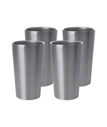 Stainless Steel 4pc Double Wall 13oz Tumbler Set - $53.58 CAD
