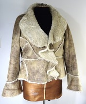 Pamela Mccoy Faux SuedeFur Distressed Sherpa Short Jacket Coat, Women&#39;s ... - £106.81 GBP