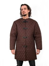 Mittelalterlich Gambeson Dick Gefütterte Jacke Kostüme Kleid Mantel Armor AZ1 - £56.23 GBP+