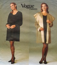 Misses Vogue Lauren Sara Maternity Party Reversible Coat Dress Sew Patte... - $9.99