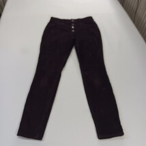 Universal Thread Women's Wine High-Rise Skinny Corduroy Pants Size 2/26R (26×28) image 14